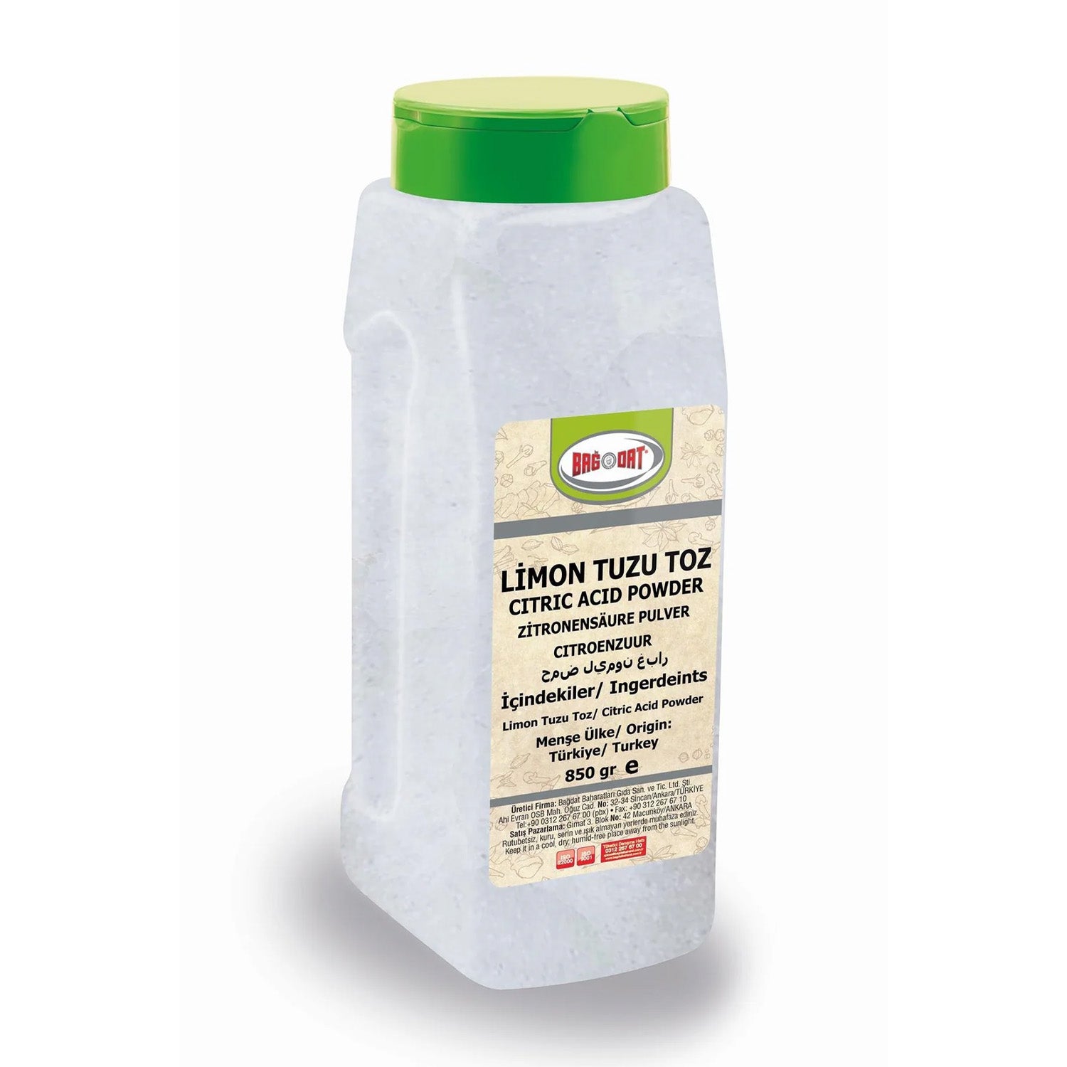 Bagdat Sitrik Asit Tozu 850G